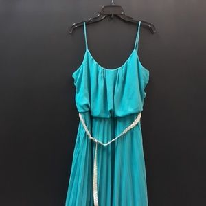 NWNT Turquoise Size 16 Bisou Bisou Maxi Dress.